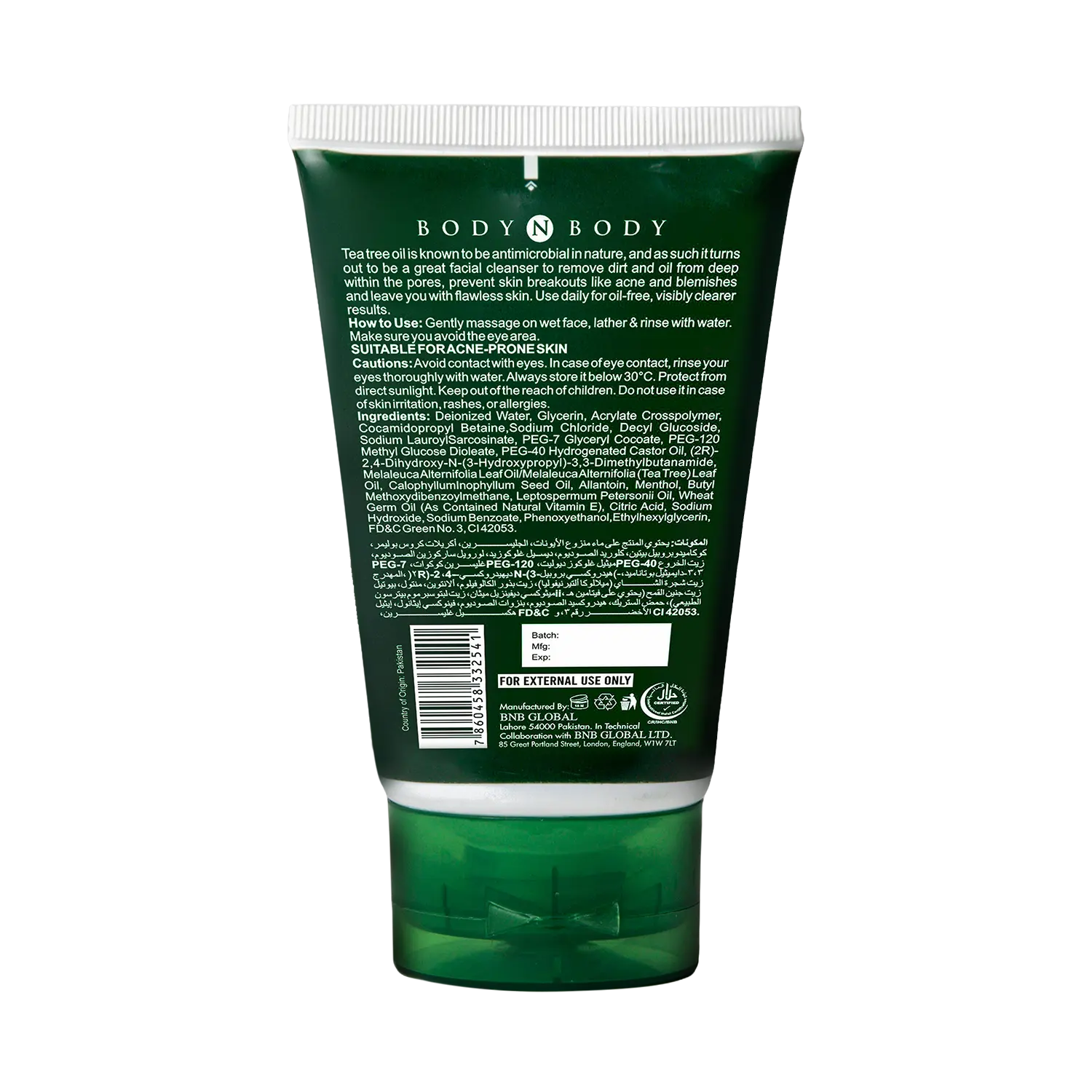 BNB Acne Tea Tree Face Wash