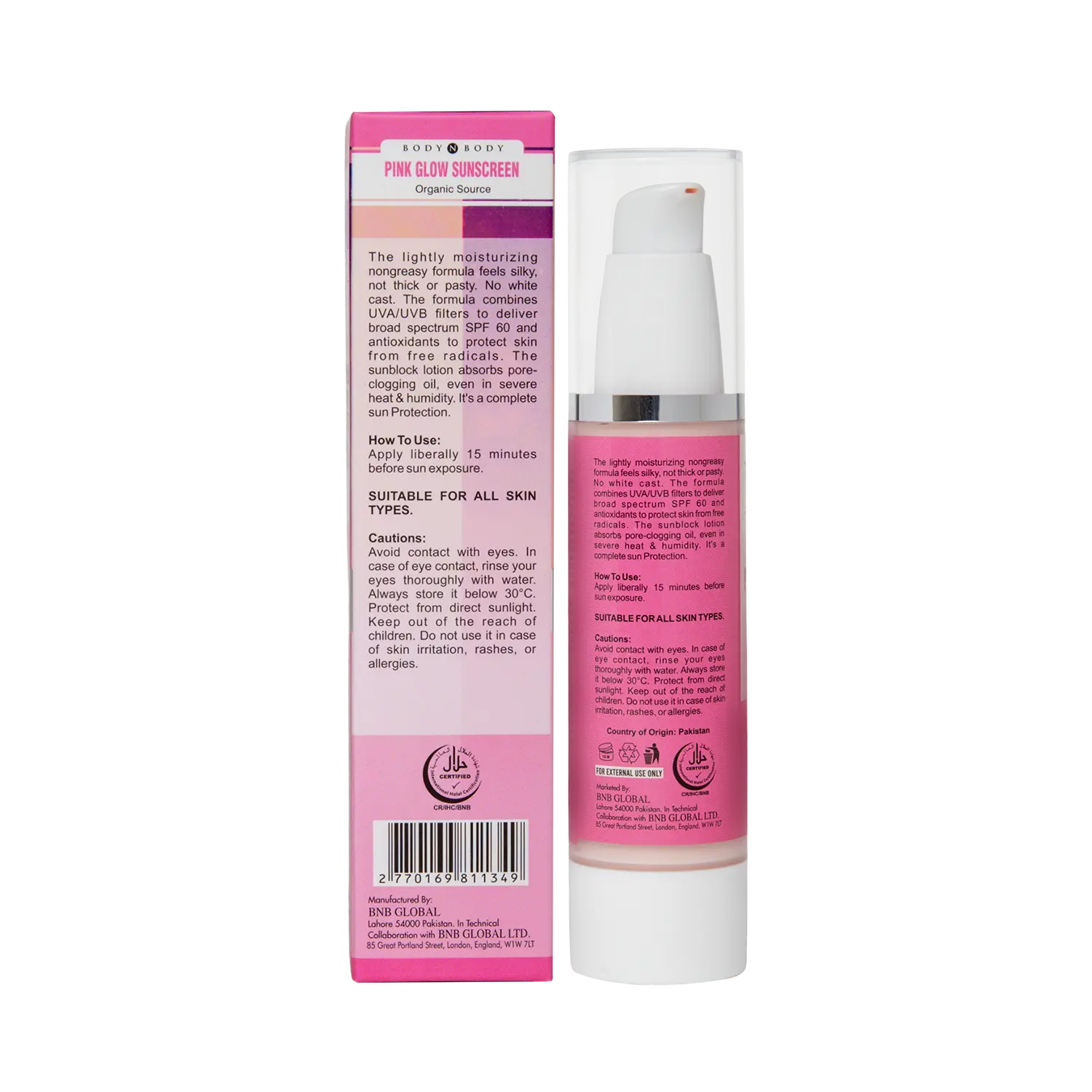 BNB Pink Glow SPF 60 Serum