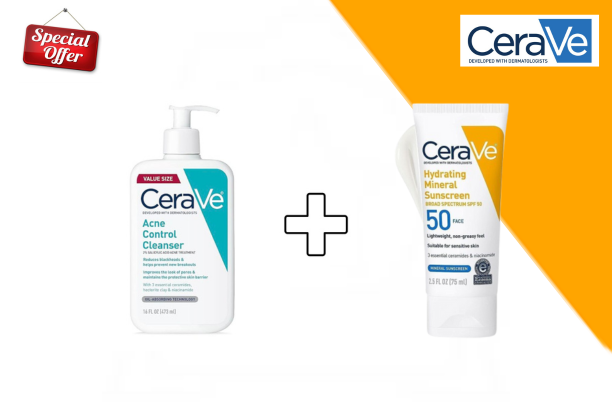 Acne Control Cleanser + Sunscreen SPF 50